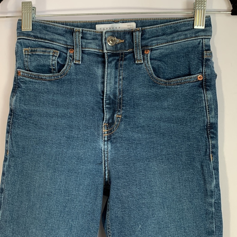 Topshop Blue Jamie Skinny Jeans Size 25 - Picture 2 of 11